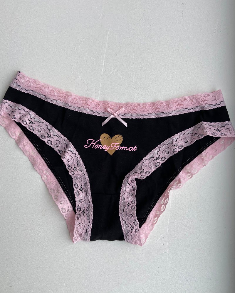 culotte-noire-bordure-rose-dentelle